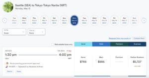 Alaska Airlines New Seattle (SEA) to Tokyo (NRT) Route Is Now Bookable On alaskaair.com